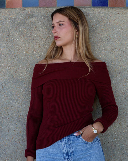 PULL COL BARDOT