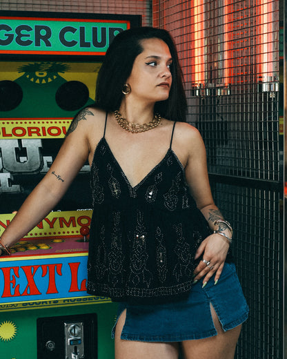 TOP À SEQUINS